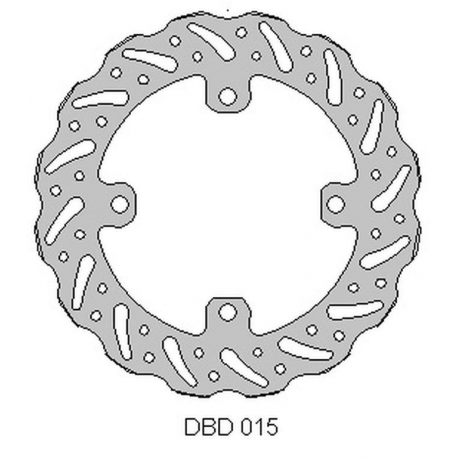 Delta Braking, zadní brzdový kotouč, Kawasaki KX 125 '03-08, KX 250 '03-18, 21, KX 450 '06-18, 21, KLX 450 '07-21, KXE 450'10-20