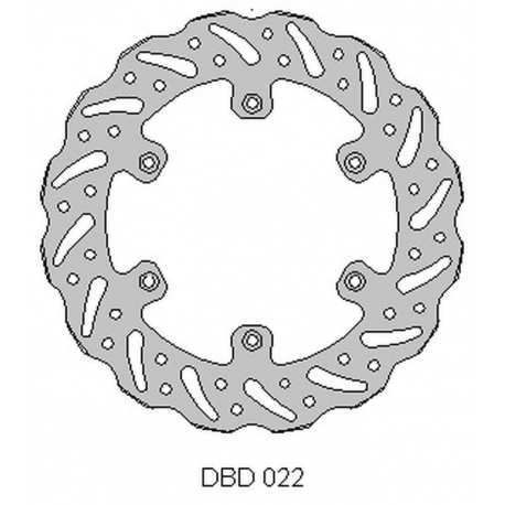 Delta Braking, zadní brzdový kotouč, Suzuki RM 125 '88-10, RM 250 '88-10, DRZ 250 '01-07, Yamaha YZ 125 '01-16, YZ/YZF/WR 250 '0