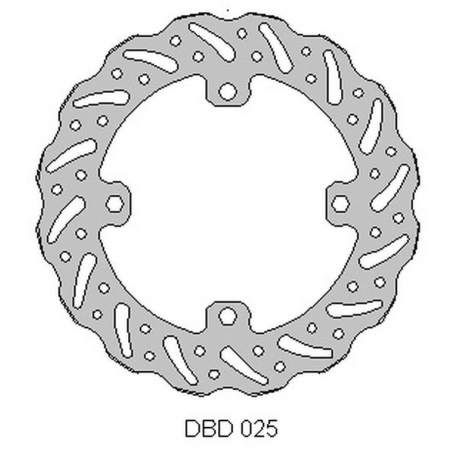 Delta Braking, zadní brzdový kotouč, Suzuki RMZ250 '07-21, RMZ450 '05-21, WAVE (240X122X4mm) (4X10,5mm) (NG1049)