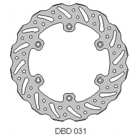 Delta Braking, zadní brzdový kotouč, Yamaha WR 125 '92-00, YZ 125 '90-00,WR/YZ 250 '90-00, WRF/YZF 400/426 '98-00, WAVE