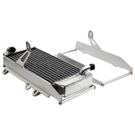 CrossPro, výztuhy chladičů duralové, model LIGHT (pro motocykly bez ventilátoru) Yamaha YZF 250 '19, YZF 450 '18-19, stříbrná ba