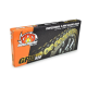 Moto-Master, řetěz GPX-520G PROFESSIONAL motocross / Enduro RACING X-RING CHAIN zlatá barva (120 článků, spojka řetězu v sadě)