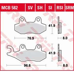 TRW Lucas, brzdové desky KH135 KH214 Sinter Street Aprilia SX 125 18-, Honda NSR 150 02-, Kawasaki KLX 125 1
