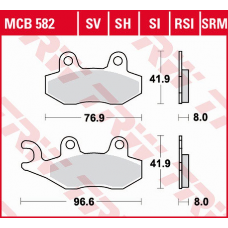 TRW Lucas, brzdové desky KH135 KH214 Sinter Street Aprilia SX 125 18-, Honda NSR 150 02-, Kawasaki KLX 125 1