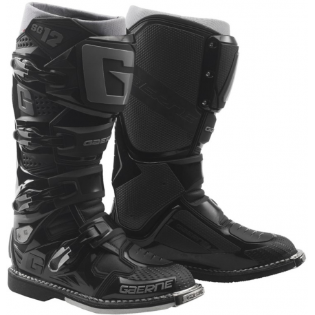Gaerne SG-12, Cross boty, Enduro Black, černá barva, velikost 43