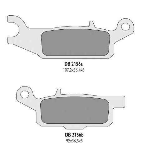Delta Braking, brzdové desky KH444 Yamaha YFM 550 GRIZZLY '11-14, YFM 700 GRIZZLY '07-18 pravé přední - nahrazuje DB2156MX-D OR
