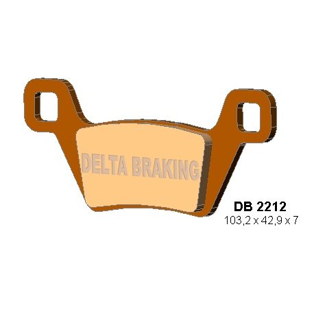 Delta Braking, brzdové desky KH600 Kymco MXU - nahrazuje DB2212MX-D a DB2212QD-D