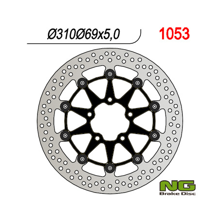 NG, přední brzdový kotouč, Suzuki DL650 '04-'07, SV650 '03-'08, DL1000 '02-'11, SV1000 '03-'07 (310x69x5) (5X10,5mm)