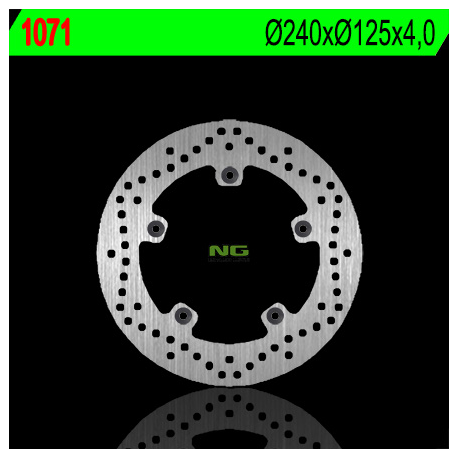 NG, přední/zadní brzdový kotouč, Aprilia/Gilera/PIAGGIO (240X125X4) (5X6,5mm)