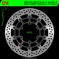 NG, přední brzdový kotouč, Suzuki GSXR 600/750 '08-'18, GSXR 1000 '09-'16, GSX 750Z '08-'14 (310X102X5mm) (6X8,5mm) plovoucí