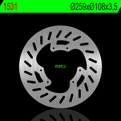 NG, přední brzdový kotouč, Yamaha DT 50LC/X/SM, XT 125 X 07-11 (259X108X3,5mm) (6X6,5mm)