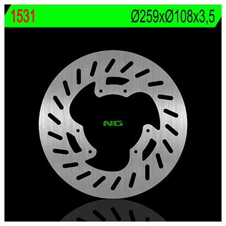 NG, přední brzdový kotouč, Yamaha DT 50LC/X/SM, XT 125 X 07-11 (259X108X3,5mm) (6X6,5mm)
