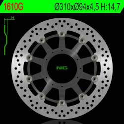 NG, přední brzdový kotouč, Honda CB 1000R ABS 08-17 (310X94X4,5mm) (6X6,5mm)