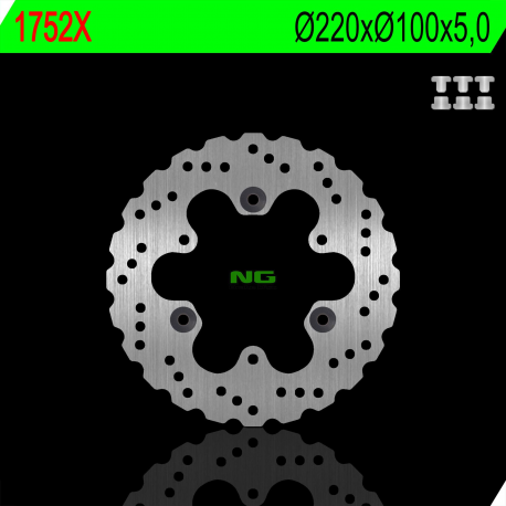 NG, zadní brzdový kotouč, Kawasaki EX 250/300/400 NINJA 13-21 WAVE