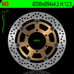 NG, přední brzdový kotouč, Honda CBR 600F '01-'10, CB 900F 02-07 VTX 1800C '01-08 (296X94X4,5) (6X6,5mm)