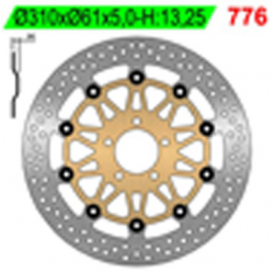 NG, přední brzdový kotouč, Kawasaki ZRX 1100/1200, ZX 9R 00-01 (310x61x5)
