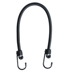 Oxford, pružný popruh na zavazadla  MODEL BUNGEE 10mm X 450mm/18', černá barva