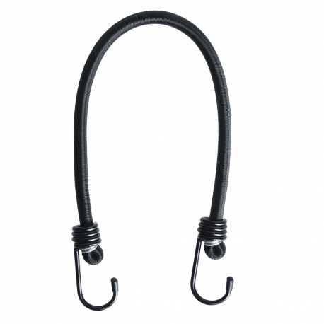 Oxford, pružný popruh na zavazadla  MODEL BUNGEE 10mm X 450mm/18', černá barva