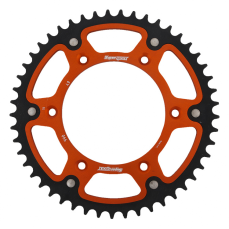 Supersprox, rozeta 899 51 STEALTH (ocelová / duralová) KTM SX/EXC/EXCF/SXF, Husqvarna TE/TC/FE/TC '16- (JTR897.51), oranžová bar