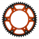 Supersprox, rozeta 899 52 STEALTH (ocelová / duralová) KTM SX/EXC/EXCF/SXF, Husqvarna TE/TC/FE/TC '16- (JTR897.52), oranžová bar