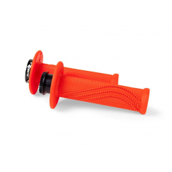 Racetech, gripy R20 LOCK-ON (22+25mm), šedá barva + 8 adaptérů plynu