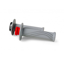 Racetech, gripy R20 LOCK-ON (22+25mm) BETA, šedá barva + 3 adaptéry plynu