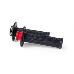 Racetech, gripy R20 LOCK-ON (22+25mm), černá barva + 8 adaptérů plynu