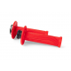 Racetech, gripy R20 LOCK-ON (22+25mm) BETA, červená barva NEON + 3 adaptéry plynu