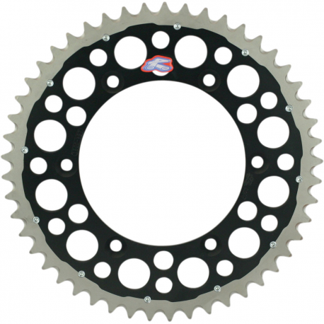 Renthal, rozeta Twinring 808 50 (ocelová / duralová), černá barva, Suzuki RM/RMZ (JTR808.50) (80850)