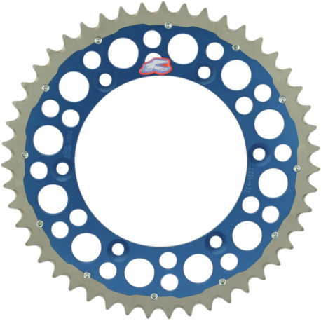 Renthal, rozeta Twinring 270 49 (ocelová / duralová), modrá barva, Yamaha YZ/YZF/WR (JTR251,49) (27049)
