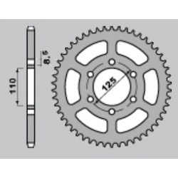 CHT, rozeta, 1514 51 Gilera 350 85-89 (610-51)