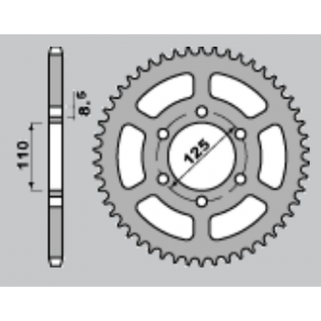 CHT, rozeta, 1514 51 Gilera 350 85-89 (610-51)