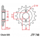 JT, přední řetězové kolečko, 2050 15, s gumovou výplní, Ducati 796/916/944/996 (JTF740.15RB) (řetěz 525)