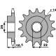 PBR, přední řetězové kolečko, 2114 15 18NC Ducati 749/848/998/1000 (JTF741.15) (řetěz 525)