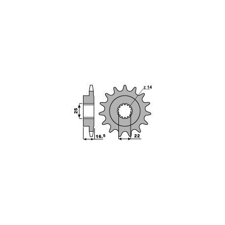 PBR, přední řetězové kolečko, 2114 15 18NC Ducati 749/848/998/1000 (JTF741.15) (řetěz 525)