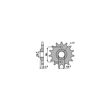 PBR, přední řetězové kolečko, 2116 14 18NC Suzuki LTR 450 '06-'12, LTZ 400 '03-'13, RMX 450 '10-'13, Kawasaki KFX 400, HYOSUNG T