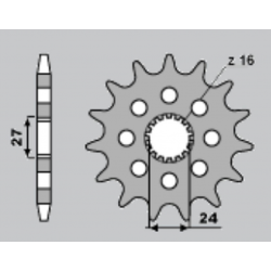 CHT, přední řetězové kolečko, 2190 18 Suzuki B-KING 1340 '08-'12, GSXR 1000 1300