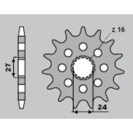 CHT, přední řetězové kolečko, 2190 18 Suzuki B-KING 1340 '08-'12, GSXR 1000 1300