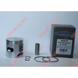 Vertex, pístní sada TOP Performancec Honda ,PEUGEOT 47,40 mm čep 12mm