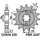 PBR, přední řetězové kolečko, 2247 13 18NC KTM 125 DUKE 11-16 (-1) (řetěz 520) (JTF1903.13)