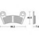 SBS, brzdové desky KH456 Off-Road Sinter, zlatá barva, určeno pro: Polaris 450/525/570/800, přední