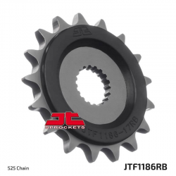 JT, přední řetězové kolečko, 2332 16, s gumovou výplní, Triump 1200 THRUXTON 16-18, BONEVILLE 16-18 (JTF1186.16RB)* (řetěz 525)