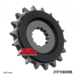 JT, přední řetězové kolečko, 2332 17, s gumovou výplní, Triump 1200 THRUXTON 16-18, BONEVILLE 16-18 (JTF1186.17RB)* (řetěz 525)