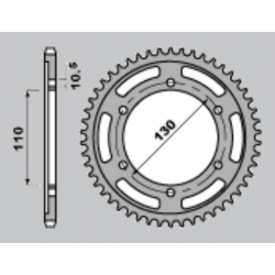 CHT, rozeta, 241 42 Suzuki GSXR 1000 '09-'15 (479-42) (JTR479.42)