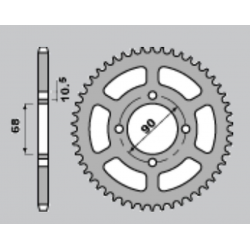 CHT, rozeta, 243 53 Honda MTX125R 83-94 (241-53) (JTR241.53)