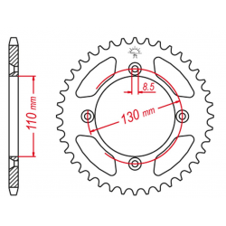 Grosskopf, rozeta, 249 56 Honda CR 80/85 CRF 150 MOD. 428