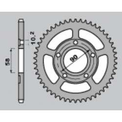CHT, rozeta, 281 40 Honda CRM 125 90-00 281 40 (604-40) (JTR604.40)