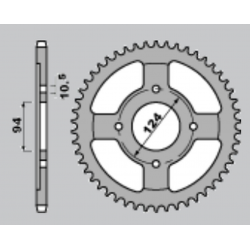 CHT, rozeta, 282 37 Honda CB550 F 76-80 (282-37) (JTR282.37)