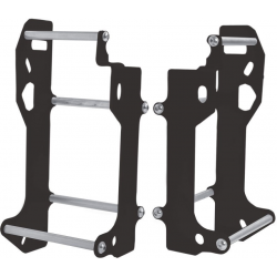 CrossPro, výztuhy chladičů duralové, model LIGHT: KTM SX/SXF/XC '15, EXCF 250 '12-'16, Husqvarna TC/TE/FC '14-'16, černá barva A