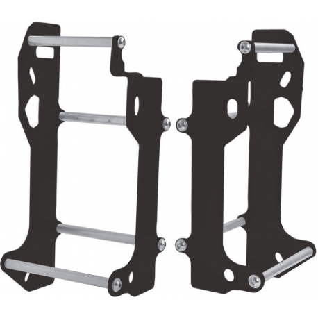 CrossPro, výztuhy chladičů duralové, model LIGHT: KTM SX/SXF/XC '15, EXCF 250 '12-'16, Husqvarna TC/TE/FC '14-'16, černá barva A